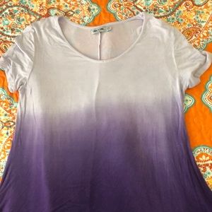 Lock and Love XXL Ombré Asymmetrical Tunic Shirt
